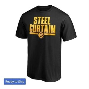 NFL Pittsburgh Steelers Steel Curtain Tee. Authentic